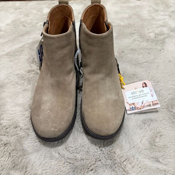 NWT Strive Bamford II Ankle Boots - Taupe Suede, Women’s 8.5, Arch Support - Picture 4 of 15